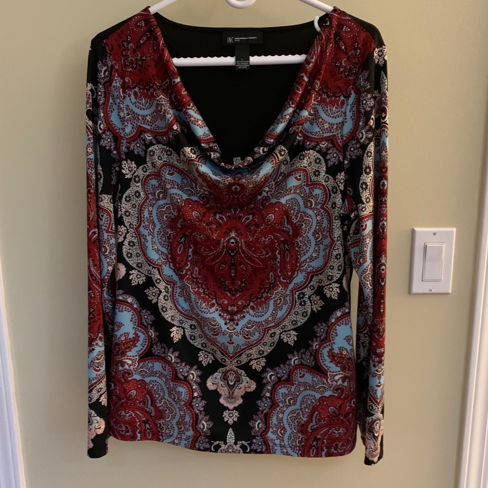 2/$30 INC Paisley Blouse